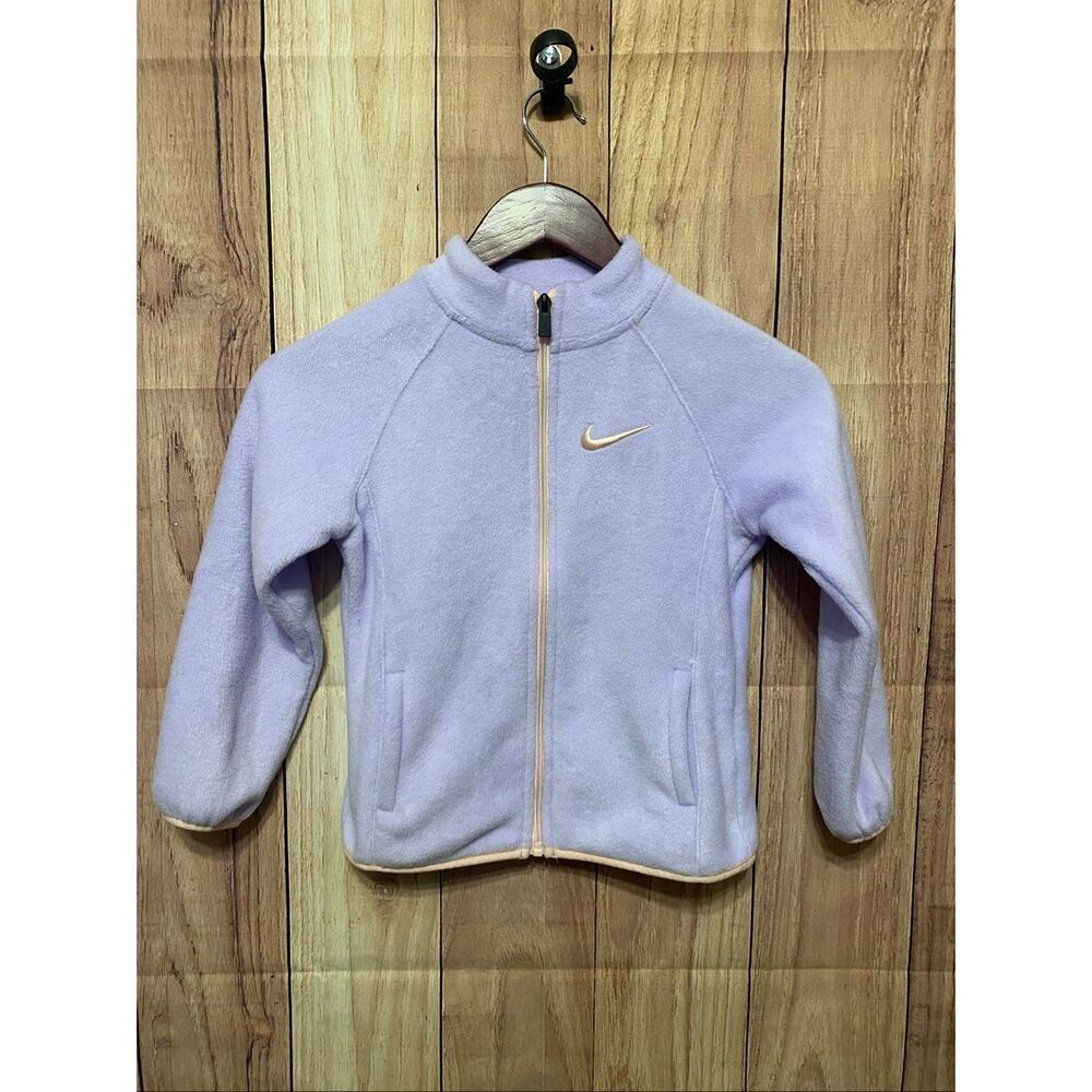 Nike 5-6 years Little Girls Full Zip Fleece Jacket light purple